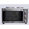 Digiwave 40 Liters Electric Mini Oven With Two Hot Plates / Hobs - Silver