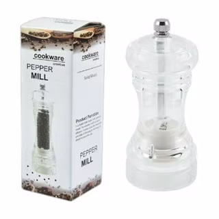 Clear Acrylic Pepper Mill