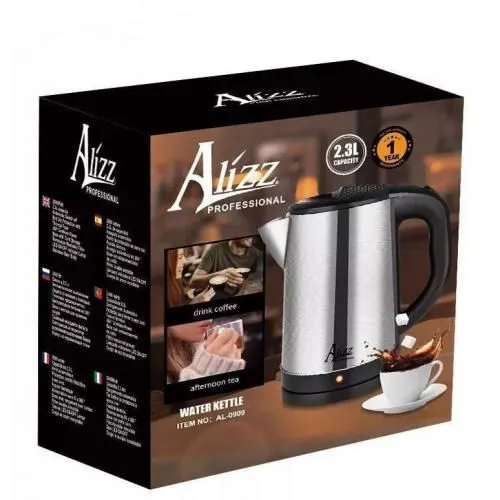 AL 2L Electric Kettle AL 0909 โ 2000 W Automatic Shut-Off Stainless Steel Kettle